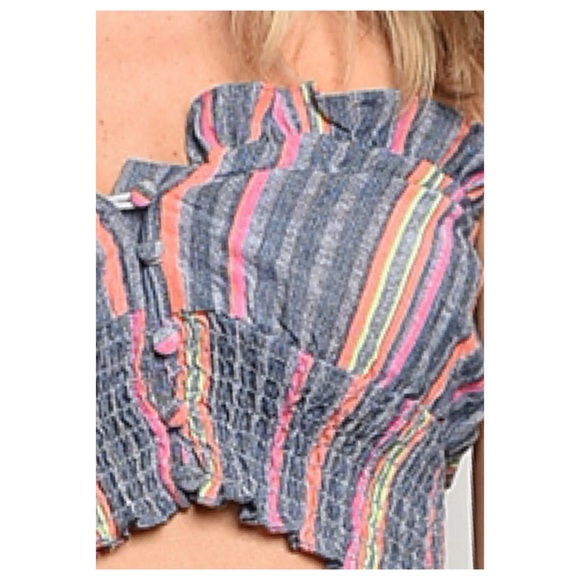 Multicolor Striped 2 piece Set - Picture 2 of 5